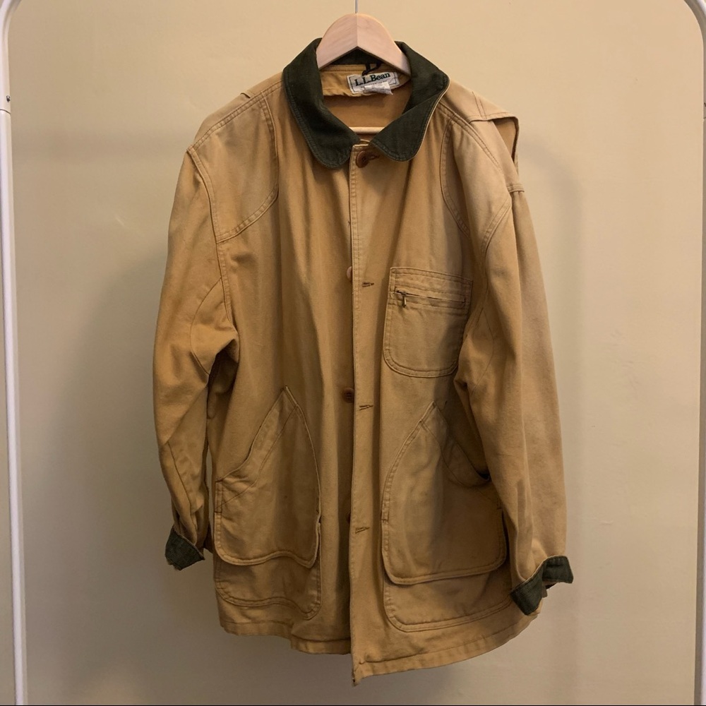 L.L.Bean tan jacket, size L